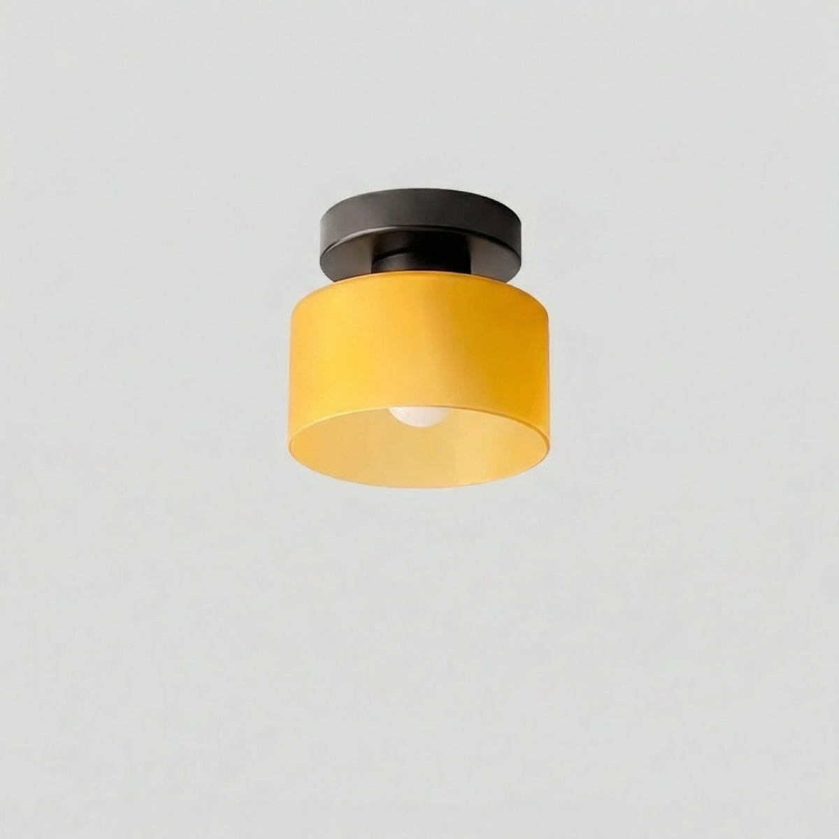 Modern Amber Glass Ceiling Light