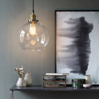 Vintage Globe Glass Pendant Light