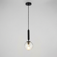 Nordic Black Water Ripple Glass Pendant Light