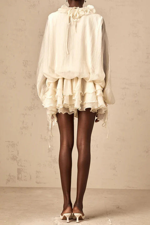 Ruffle Mini Boho Dress
