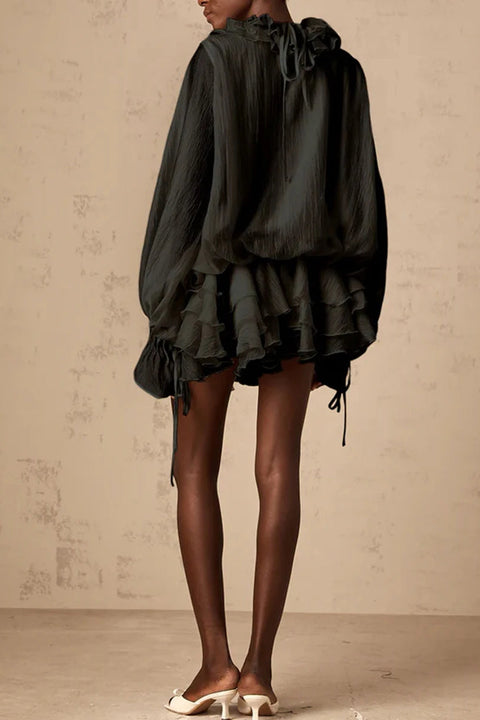 Ruffle Mini Boho Dress