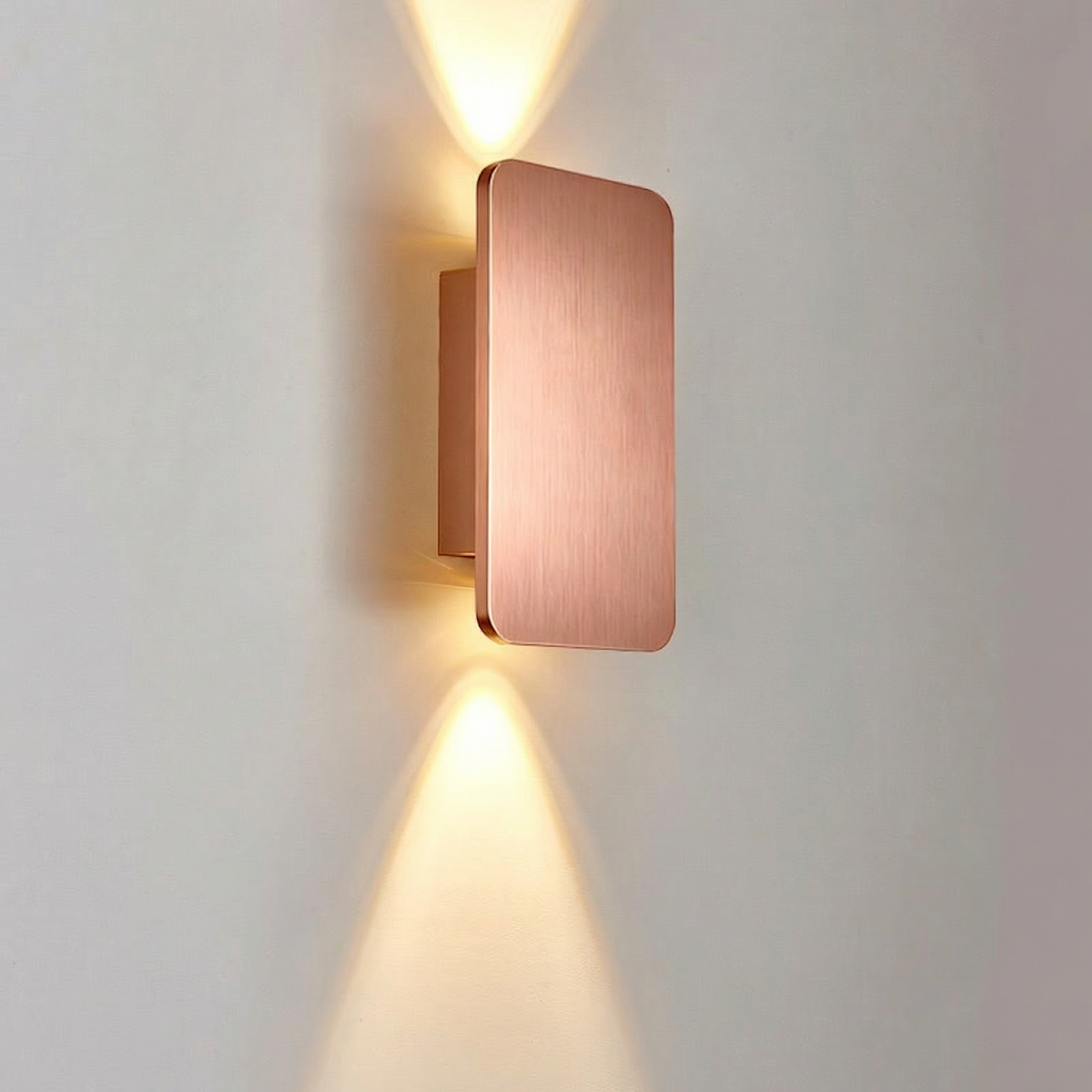 Brushed Aluminum Up Down Wall Lamp