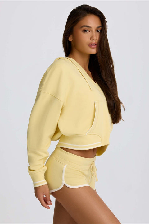 V-Neck Cropped Pullover