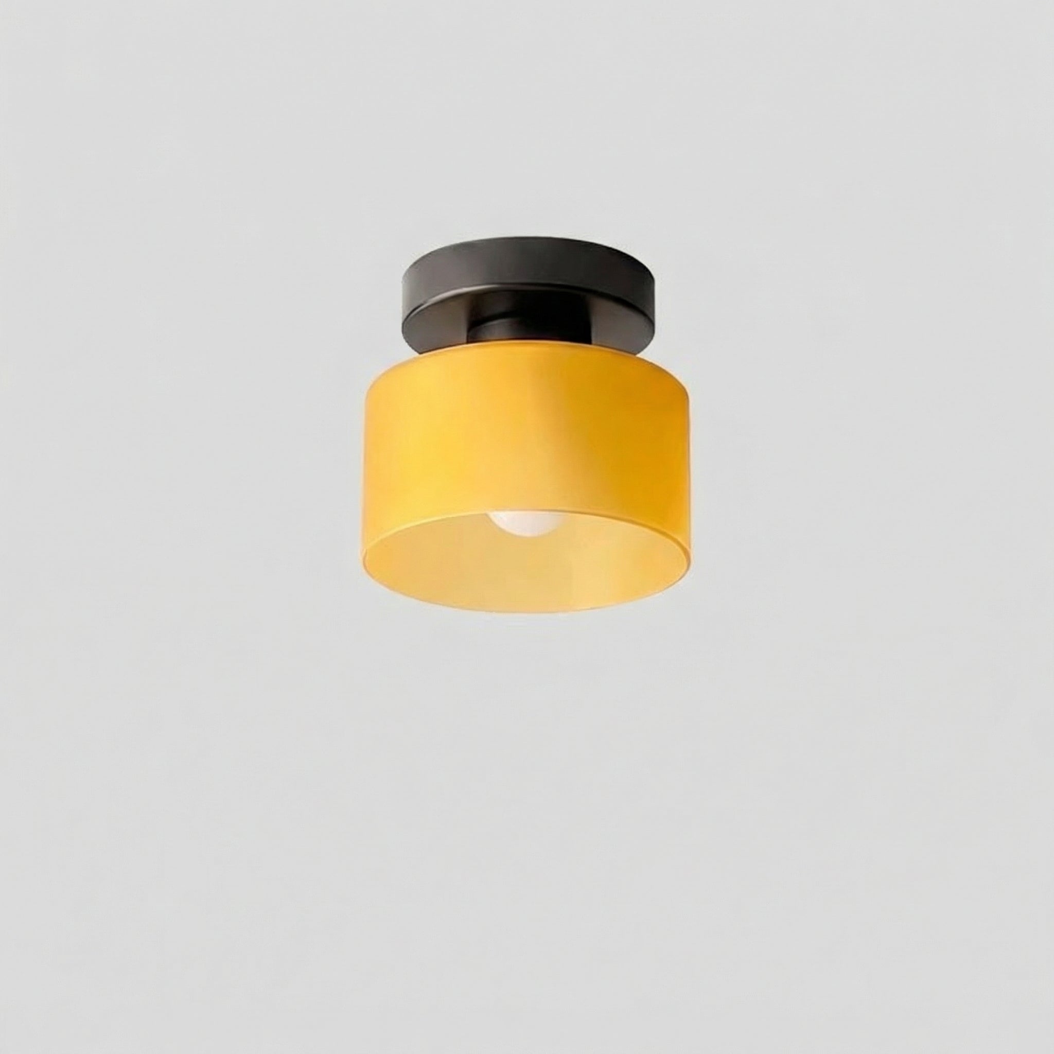 Modern Amber Glass Ceiling Light