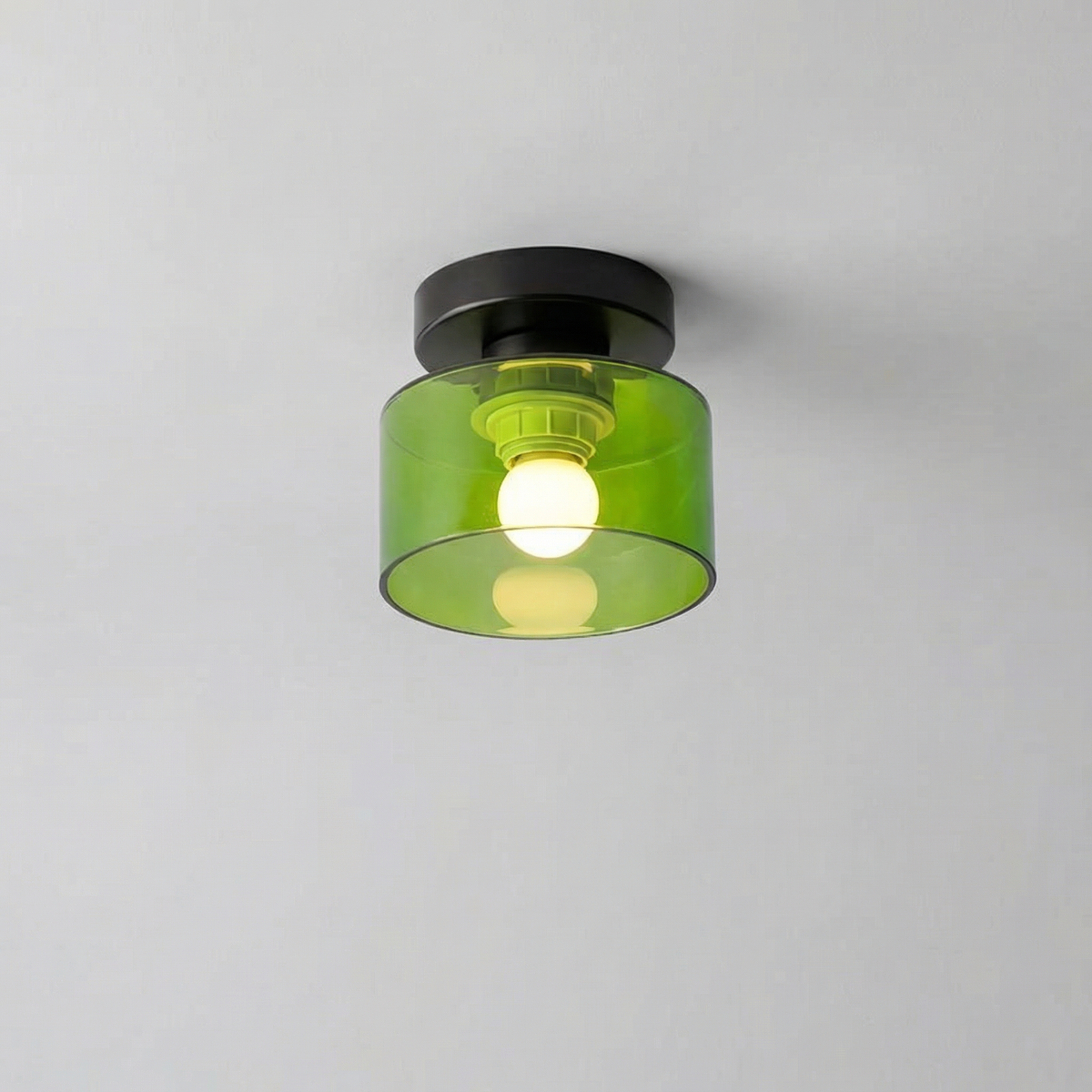 Modern Amber Glass Ceiling Light