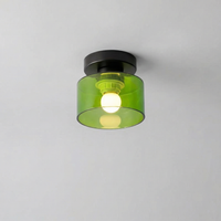 Modern Amber Glass Ceiling Light