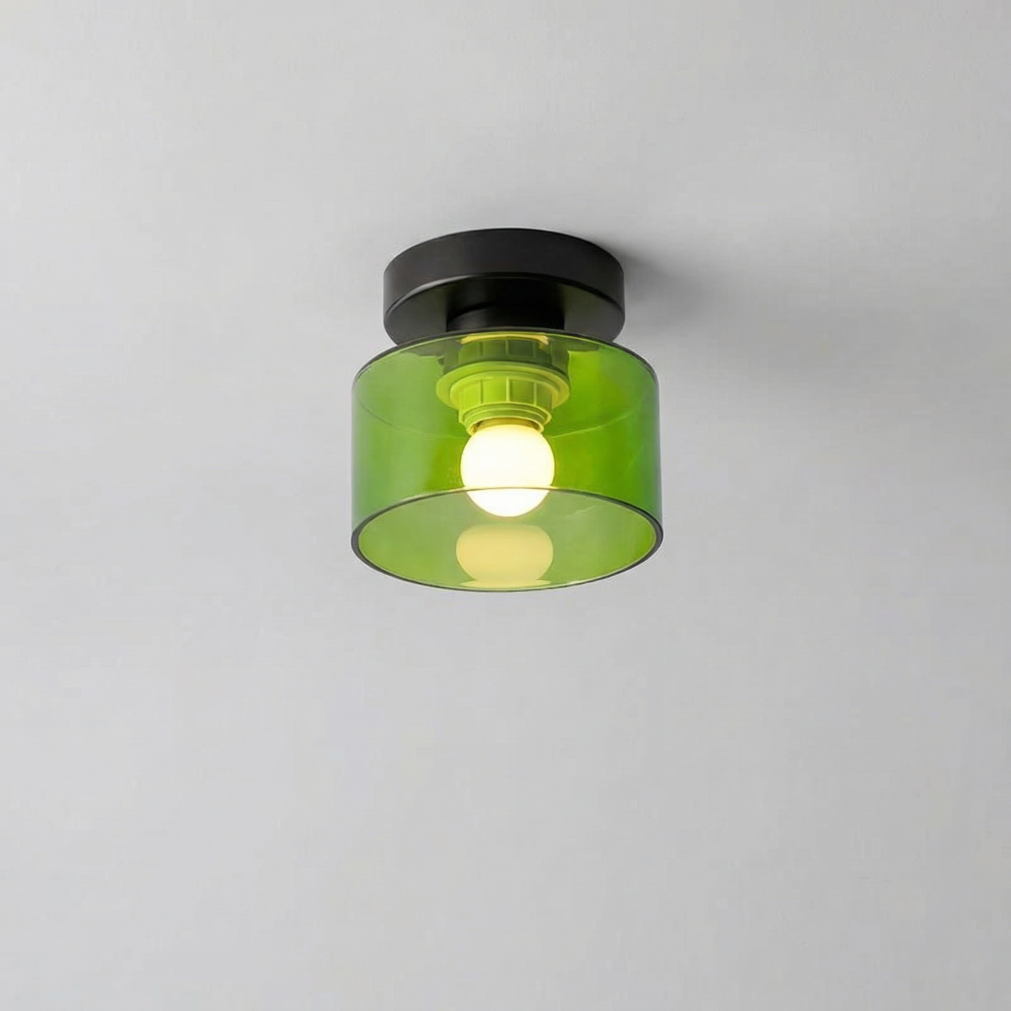 Modern Amber Glass Ceiling Light