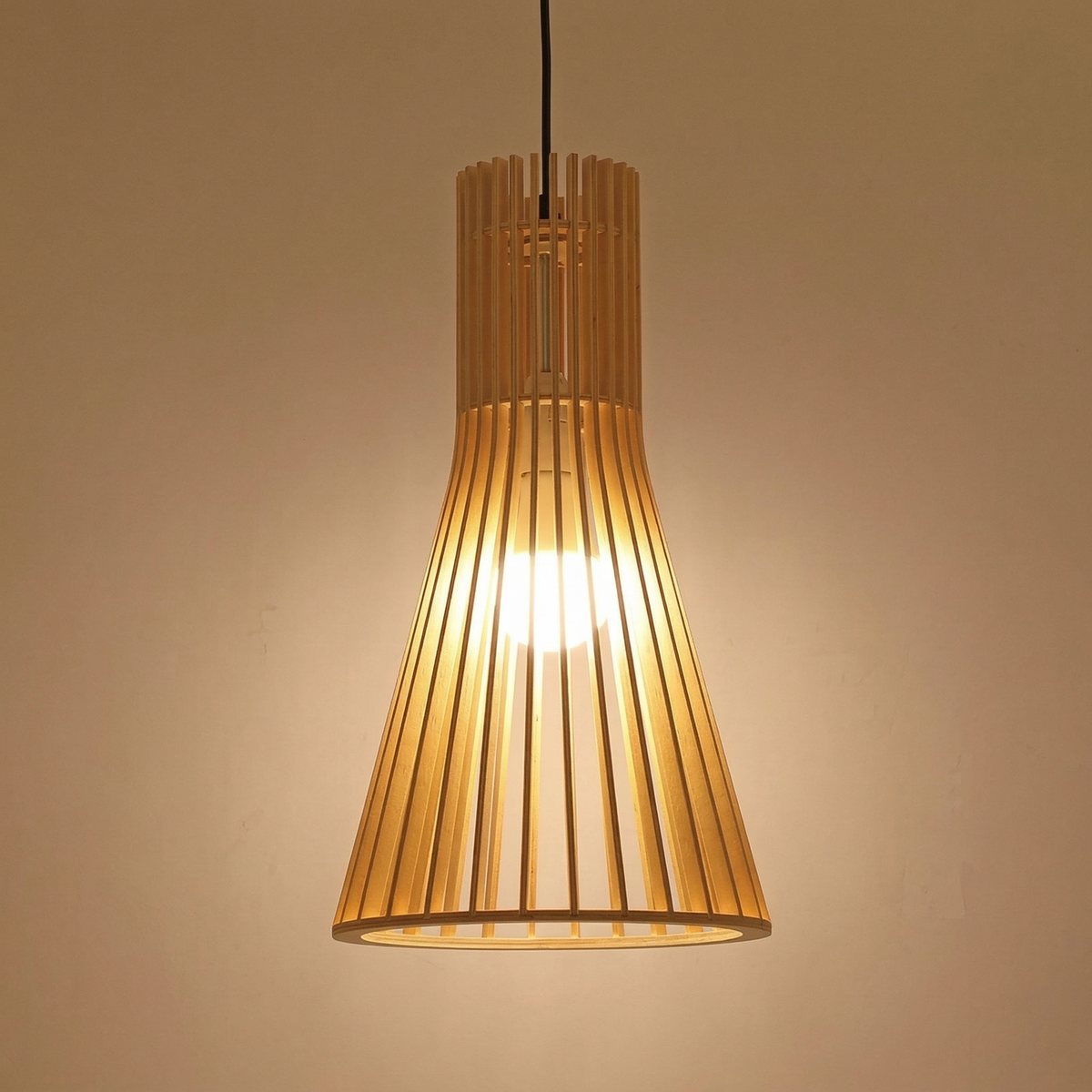 Japanese Zen Wooden Pendant Light