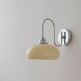 Bauhaus Glass Wall Lamp with cream Finish