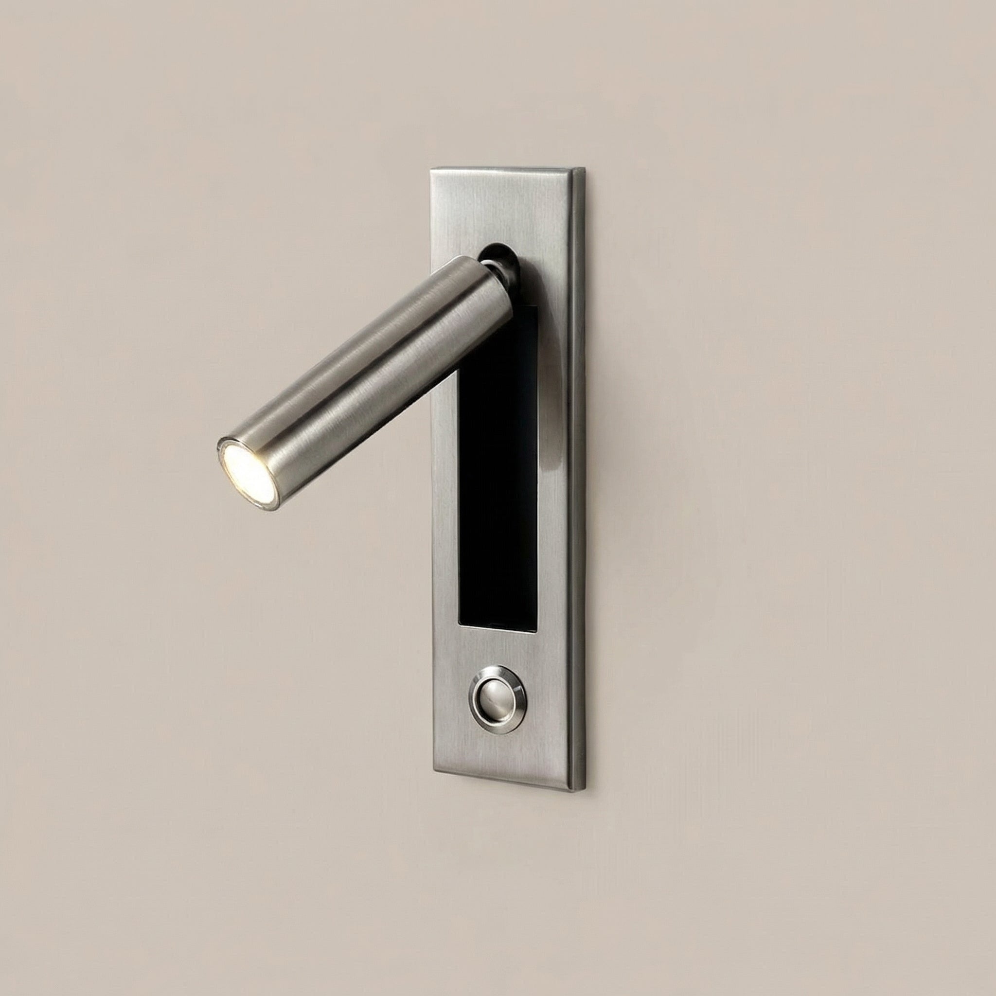 Minimalist LED Reading Wall Lamp with Adjustable Spotlight