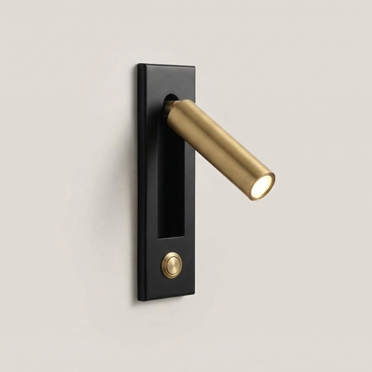 Minimalist LED Reading Wall Lamp with Adjustable Spotlight
