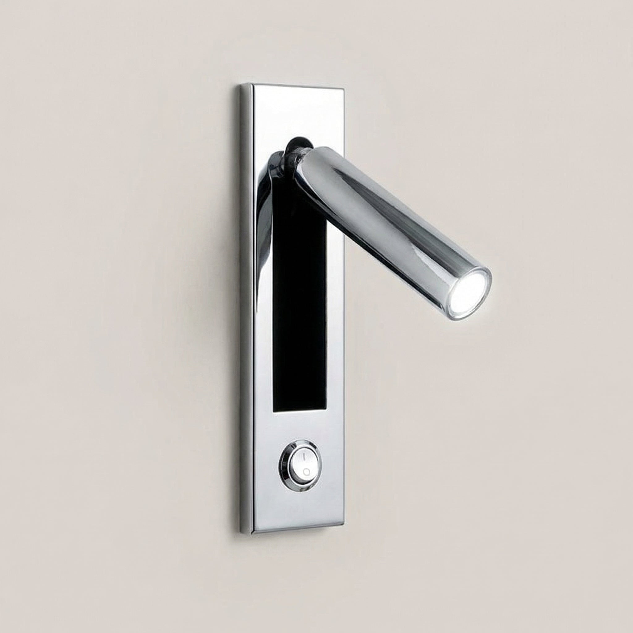 Minimalist LED Reading Wall Lamp with Adjustable Spotlight