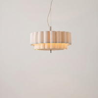 French Vintage Fabric Chandelier